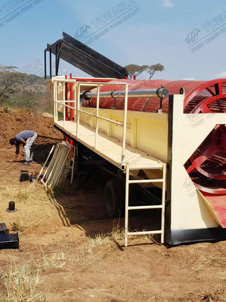 Mobile Trommel Gold Wash Plant